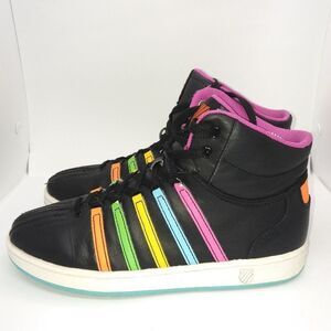K-Swiss Varsity Classic Colorful Leather Sneakers Women's Size 6 Multicolor‎